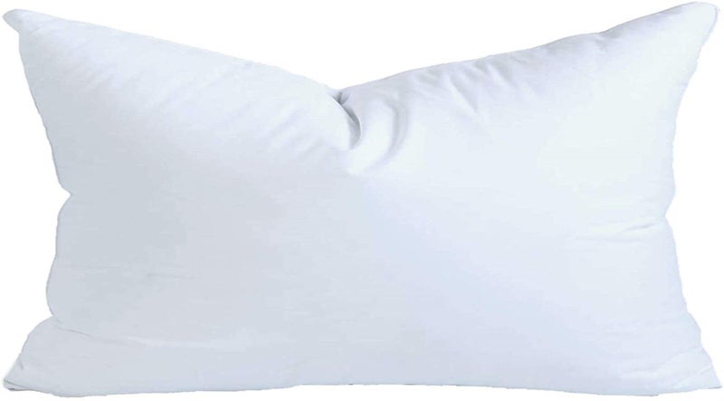 MoonRest 12x20 Inch Synthetic Down Alternative Rectangle Pillow Insert Form Stuffer for Sofa Shams  Decorative Throw Pillow  Cushion and Bed Pillow Stuffing - Hypoallergenic 12X 20 - Image 1